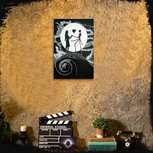 12" X 8" Tin Sign,The Nightmare Before Christmas Tim Burton Cartoon Movie. Vintage Iron Painting Metal Plate