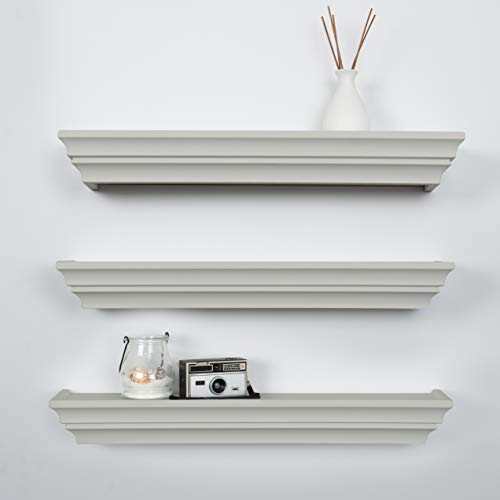 Kiera Grace Madison Floating Wall Shelves, White