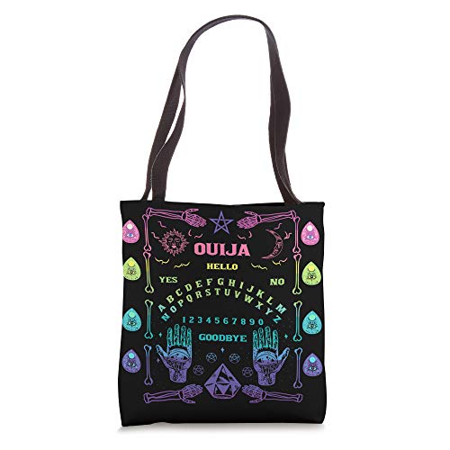 Colorful Witchy Ouija Board Tote Bag