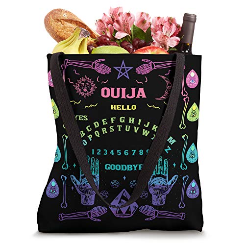 Colorful Witchy Ouija Board Tote Bag