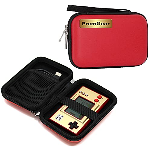 Nintendo Super Mario Bros. Game and Watch Handheld Game System, Bundled with PremGear Carrying Case + Game&Watch Skin Voucher + 6ft USB Charging Cable