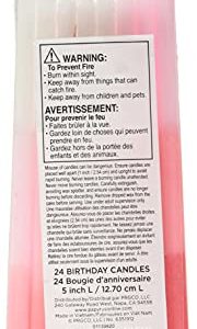 Papyrus Birthday Candles, Pink Ombre (24-Count)