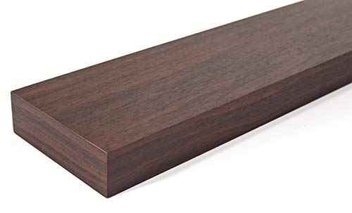 Kiera Grace kieragrace KG Maine Floating Shelves-Dark Walnut 24", Set of 3 Wall Organization