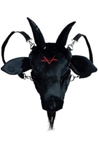 kreepsville 666 goathead baphomet plush purse bag