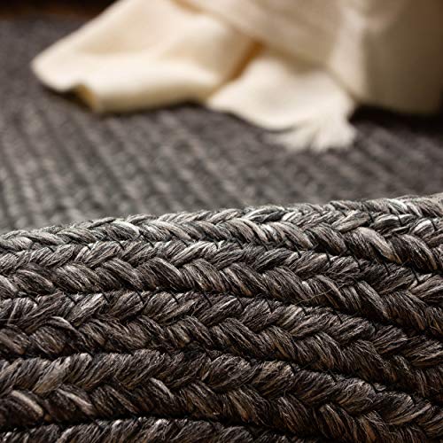 Indoor Outdoor Braided Rug Kitchen Reversible Washable Area Rug, 2' x 3' Gray Mix