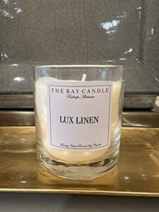 the bay candle original 11 oz. soy wax candle (lux linen)