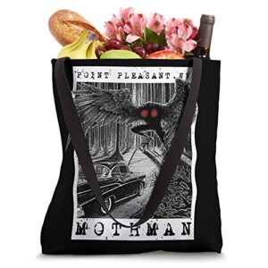 Mothman Encounter - 1966 Point Pleasant Original Cryptid Art Tote Bag