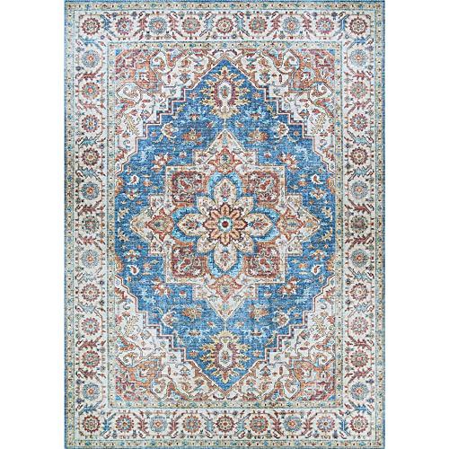 Couristan Pasha Sarouk Area Rug, 5' x 8', Navy