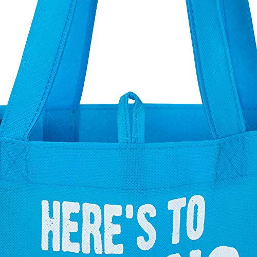 Here's To Strong Women Royal Blue 12.5 x 12 Canvas Fabric Eco Tote Handbag