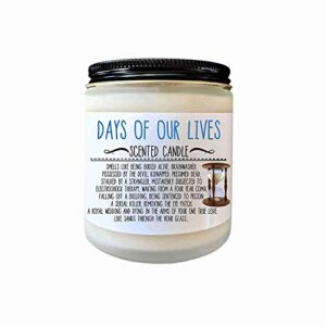 days of our lives scented candle soap opera gift tv show gift novelty gift funny candle pop culture candle