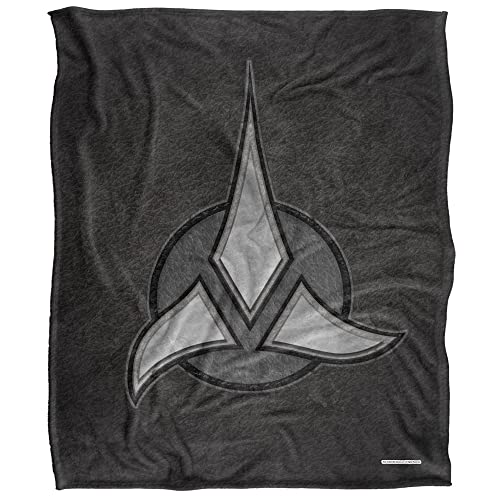 Star Trek Blanket, 50"x60", Klingon Empire Silky Touch Sherpa Back Super Soft Throw Blanket