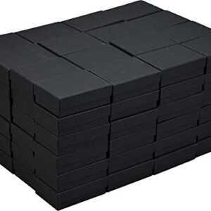 JPB Matte Black Cotton Filled Jewelry Box #32 (Case of 100) 3.125 inches x 2.125 inches…