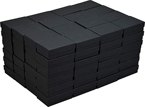 JPB Matte Black Cotton Filled Jewelry Box #32 (Case of 100) 3.125 inches x 2.125 inches…