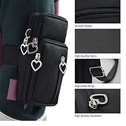 Horscrite Cell Phone Purse, Phone Bag Purse Wallet Crossbody Bag Lightweight Roomy Pockets Smartphone Sports Armband Bag