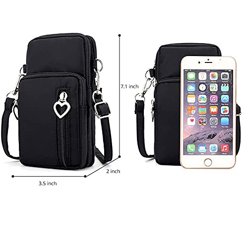 Horscrite Cell Phone Purse, Phone Bag Purse Wallet Crossbody Bag Lightweight Roomy Pockets Smartphone Sports Armband Bag