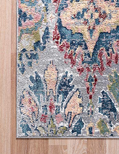 Rugs.com Charleston Collection Rug – 4' x 6' Multi Low-Pile Rug Perfect for Living Rooms, Large Dining Rooms, Open Floorplans