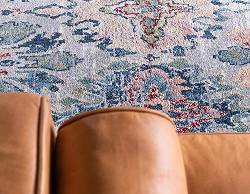 Rugs.com Charleston Collection Rug – 4' x 6' Multi Low-Pile Rug Perfect for Living Rooms, Large Dining Rooms, Open Floorplans