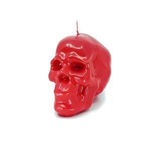 red large skull figure image candle (love, attraction, passion, come to me, spells, spellwork & ritual magic)