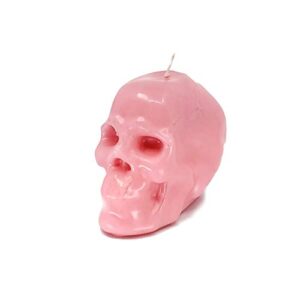 pink large skull figure image candle (romance, love, reconciliation, spells, spellwork & ritual magic)