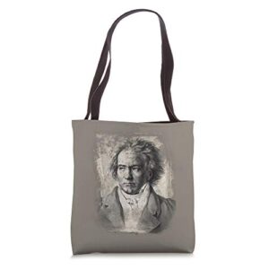 beethoven composer music teacher piano player gift tote bag