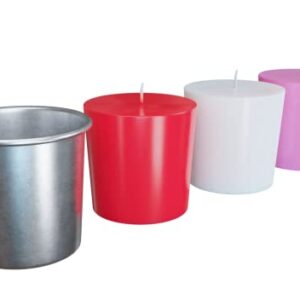 Lot 10 Seamless Metal Votive Candle Molds