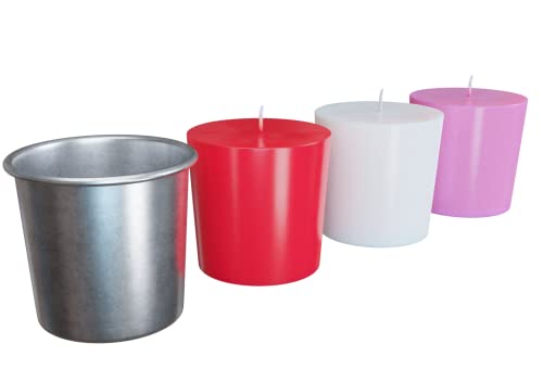 Lot 10 Seamless Metal Votive Candle Molds