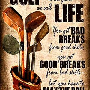 nobrand Golfing Golf Life Metal Tin Sign 20x30cm Retro Wall Bar Pub Decoration Garage Tin Poster