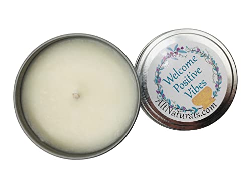 Alternative Imaginations White Sage Candle - All Natural Essential Oil Soy Wax Tin Candle - Aromatherapy Smudging Votive Made with Pure Salvia Blanca (White Sage) Oil - (6oz)