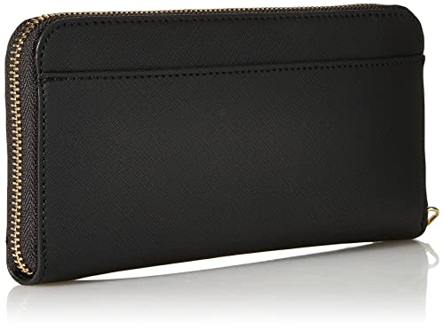 Karl Lagerfeld Paris Women's Zip Around Wallet, Deep BLK/Gold, One Size