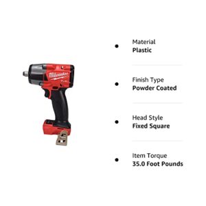 Milwaukee 2962-20 M18 FUEL Lithium-Ion Brushless Mid-Torque 1/2 in. Cordless Impact Wrench with Friction Ring (Tool Only)