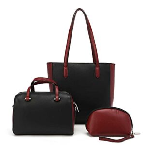 Nicole Lee Career Woman 3 Piece Set (Shopper, Mini Boston, Pouch)