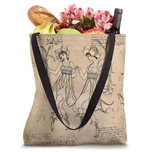 Cottagecore Aesthetic Vintage Flower Girls - Cute Fairycore Tote Bag