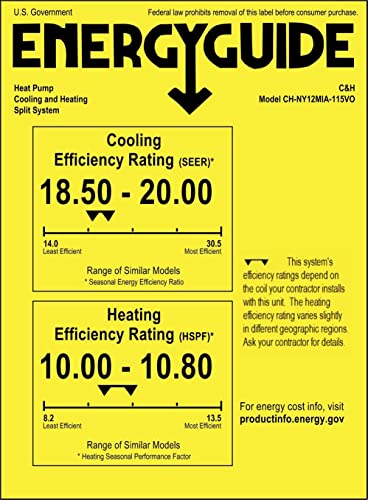 Cooper & Hunter 12,000 BTU, 115V, 20.8 SEER2 Ductless Mini Split AC/Heating System Pre-Charged Inverter Heat Pump with 16ft Installation Kit