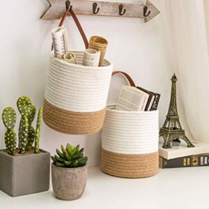 Goodpick Woven Hanging Basket Set (Set of 2)