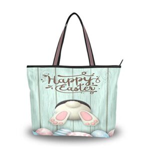 auuxva easter bunny egg handbags for women tote bag top handle shoulder bag satchel purse