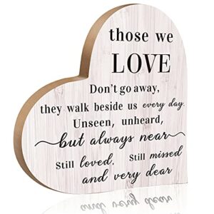 bereavement gift wood heart memorial plaque sympathy table decoration condolence sign bereavement gift for loss of loved one remembrance memorial gift for table centerpiece remembrance decoration