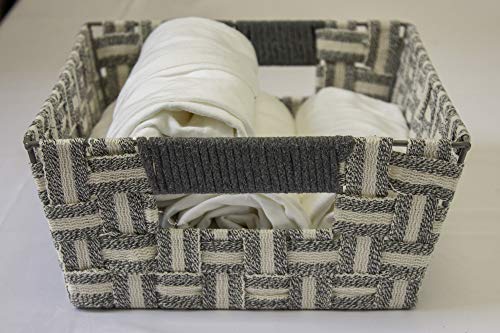 OneDesign Home: Set of 3 Woven Storage Basket - S/M/L (White)