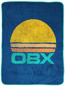 outer banks obx sunset throw blanket – measures 46 x 60 inches – fade resistant super soft fleece bedding (official netflix product)
