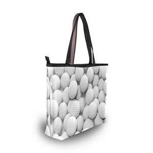 AUUXVA Sport Golf Ball Pattern Handbags for Women Tote Bag Top Handle Shoulder Bag Satchel Purse