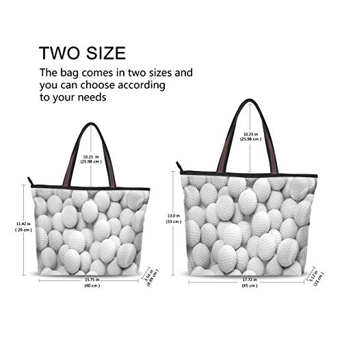 AUUXVA Sport Golf Ball Pattern Handbags for Women Tote Bag Top Handle Shoulder Bag Satchel Purse