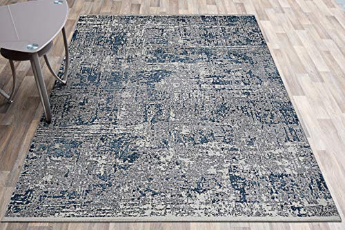 Couristan Marblehead Breccia Area Rug, 7'10" x 10'3", Blue Grey