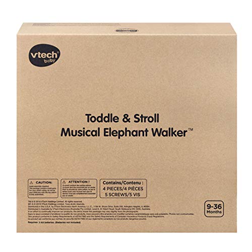 VTech Toddle and Stroll Musical Elephant Walker (Frustration Free Packaging)