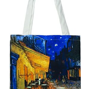 Rejolly 4 Pack Canvas Art Tote Bag Vincent Van Gogh Aesthetic Impressionist Accent Painting Printed Purse Stylish Shoulder Handbag for Women Men