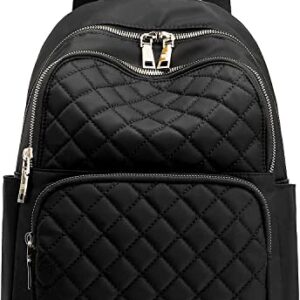 Backpack Purse for Women Small Rucksack Fashion Mini Daypack Shoulder Bag Ladies (black2)