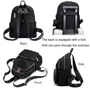 Backpack Purse for Women Small Rucksack Fashion Mini Daypack Shoulder Bag Ladies (black2)