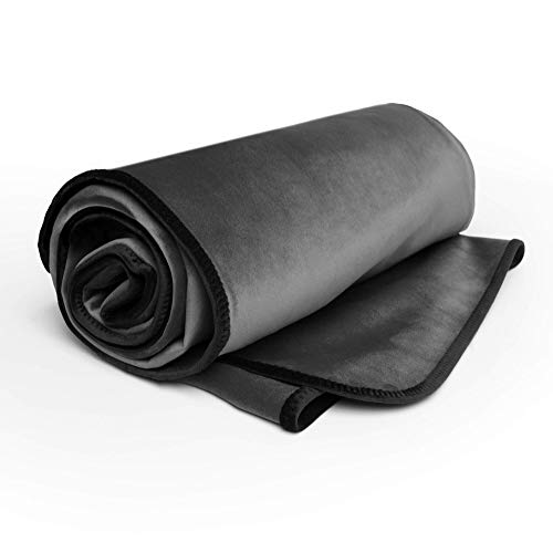 Liberator Fascinator Throw - Moisture-Proof Sensual Blanket, King Size, Microvelvet Grey