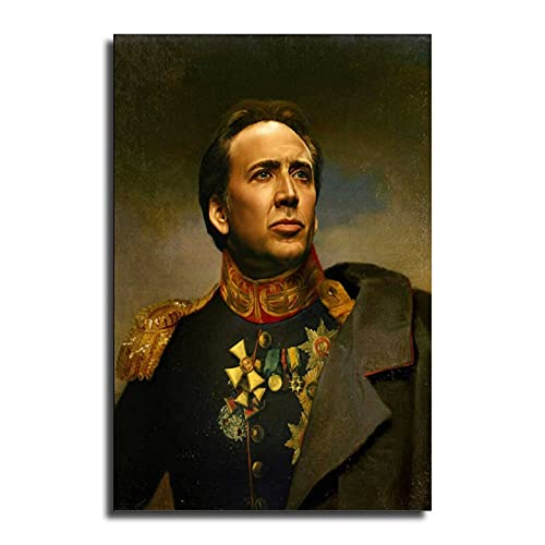 MMIXIANG Nicolas Cage Poster Decorative Painting Canvas Wall Art Living Room Posters Bedroom Painting 16x24inch(40x60cm)