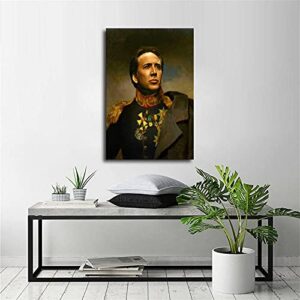 MMIXIANG Nicolas Cage Poster Decorative Painting Canvas Wall Art Living Room Posters Bedroom Painting 16x24inch(40x60cm)