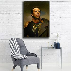 MMIXIANG Nicolas Cage Poster Decorative Painting Canvas Wall Art Living Room Posters Bedroom Painting 16x24inch(40x60cm)