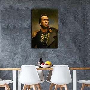 MMIXIANG Nicolas Cage Poster Decorative Painting Canvas Wall Art Living Room Posters Bedroom Painting 16x24inch(40x60cm)